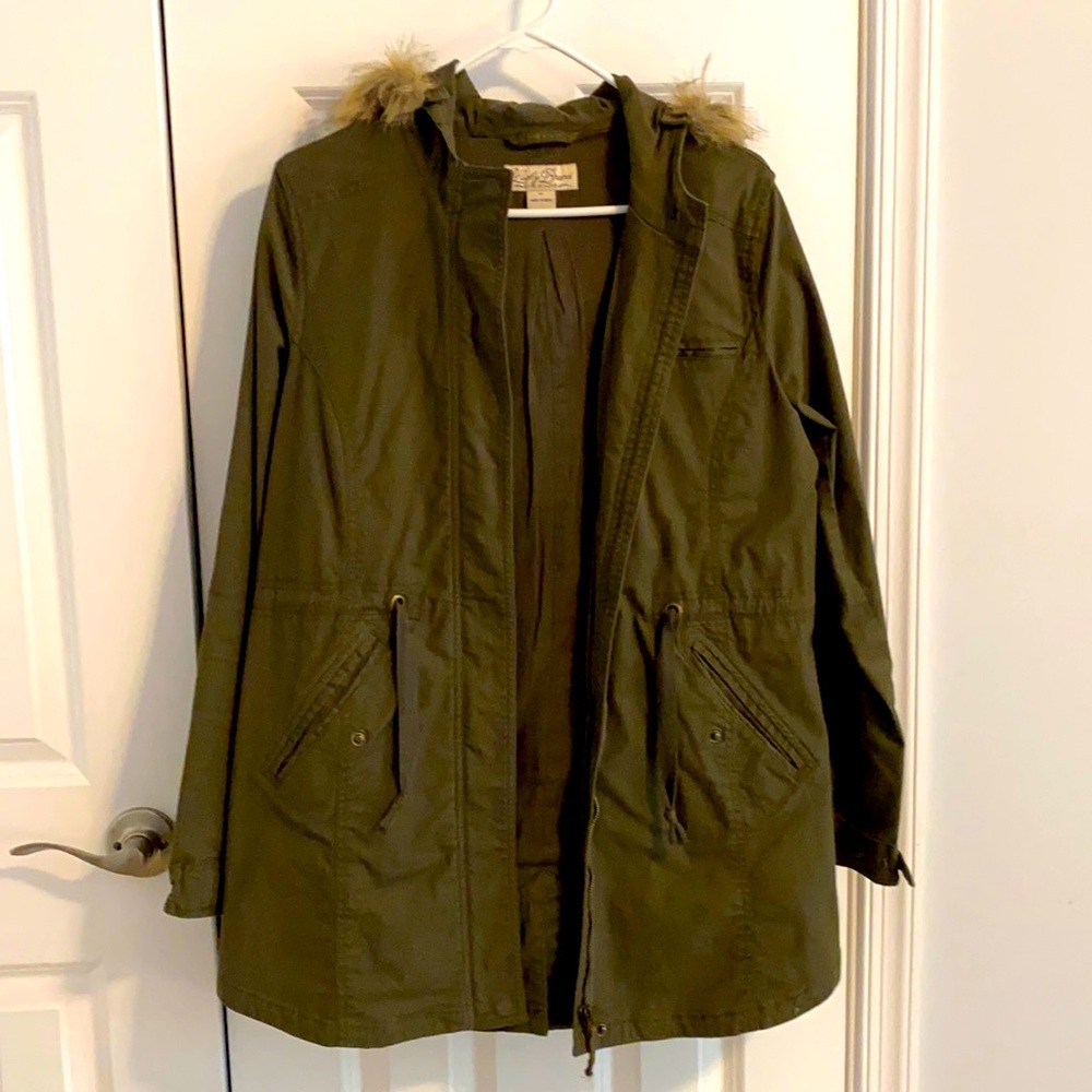 Lucky Brand Size M army green utility jacket.